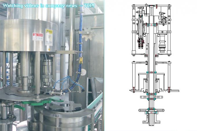 Las máquinas puras ahorros de energía de la producción del agua embotellada con el PLC controlan/relleno rotatorio